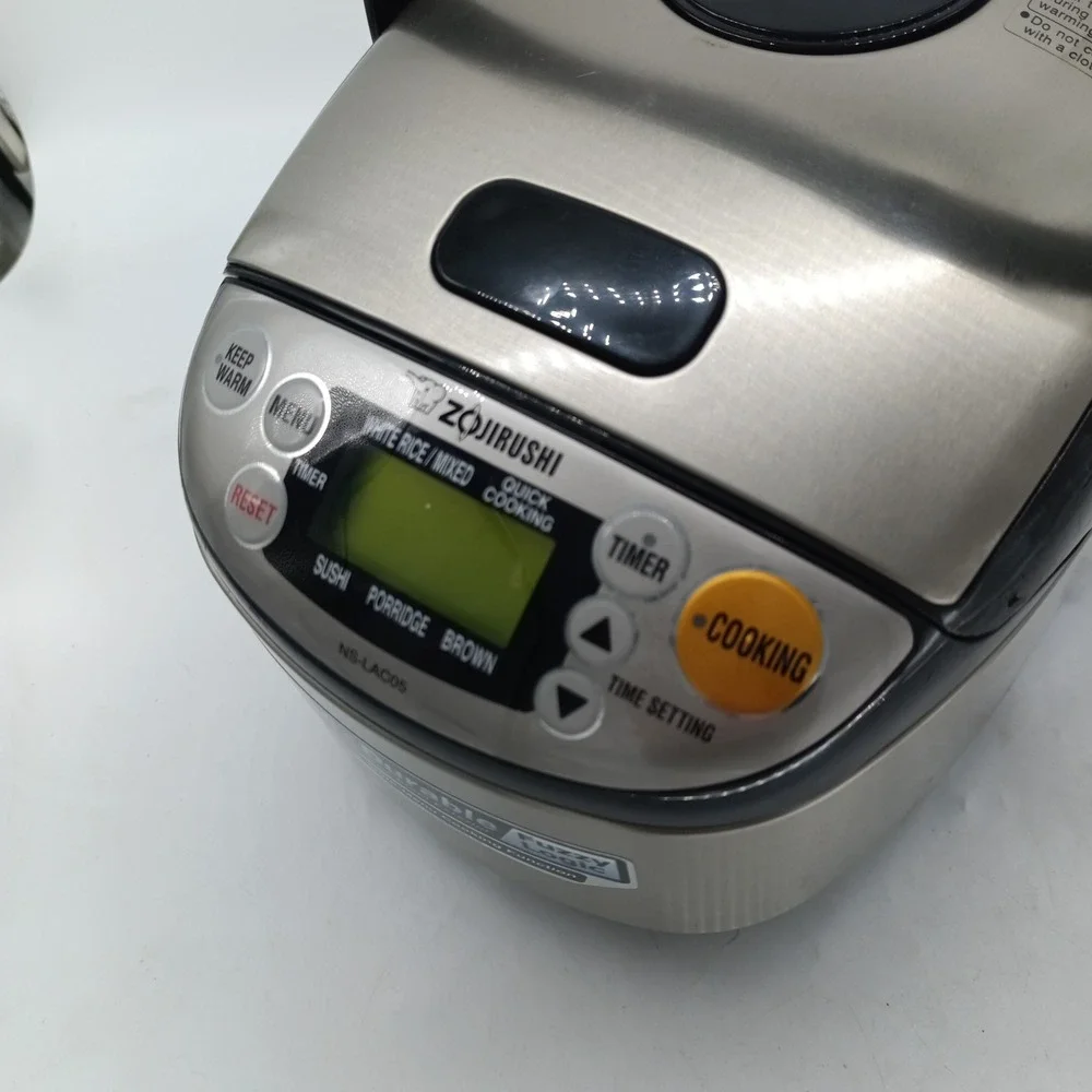 Zojirushi NS-LAC05 3-Cup Fuzzy Logic Rice Cooker & Warmer 450W 120V *NEEDS POT*